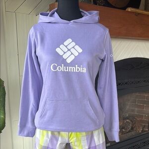 Columbia Purple Long Sleeve Relaxed Hoodie, Youth Sz 14/16